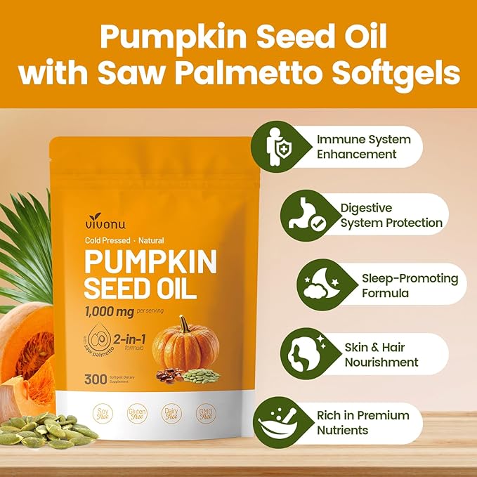 Natural Pumpkin Seed Oil Softgels