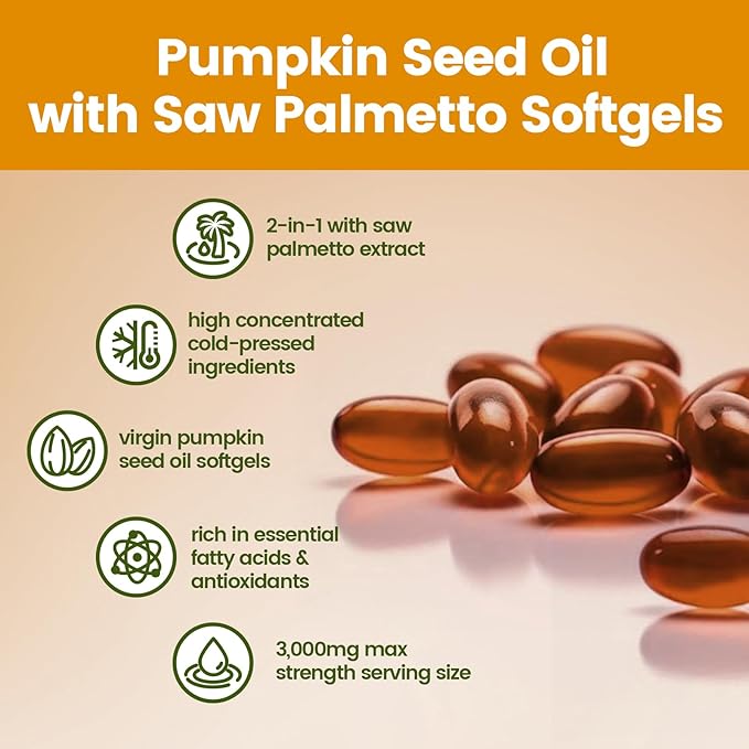 Natural Pumpkin Seed Oil Softgels
