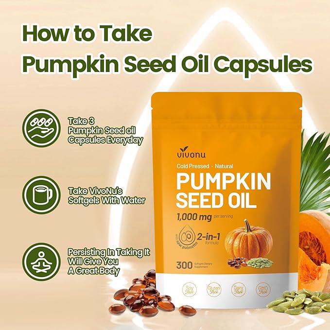 Natural Pumpkin Seed Oil Softgels